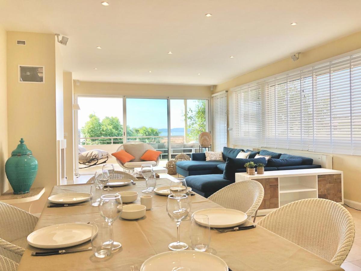 Villa Montfleuri, Vieille Ville A Pieds, Vue Mer, Piscine, 8 Pers Sainte-Maxime Esterno foto