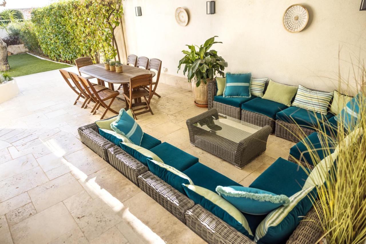 Villa Montfleuri, Vieille Ville A Pieds, Vue Mer, Piscine, 8 Pers Sainte-Maxime Esterno foto