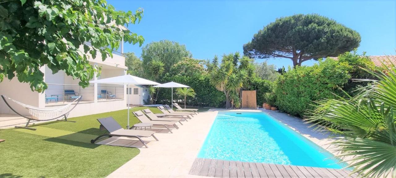 Villa Montfleuri, Vieille Ville A Pieds, Vue Mer, Piscine, 8 Pers Sainte-Maxime Esterno foto