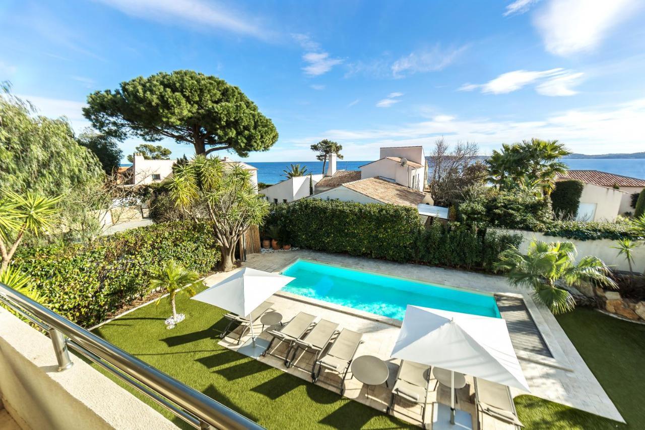 Villa Montfleuri, Vieille Ville A Pieds, Vue Mer, Piscine, 8 Pers Sainte-Maxime Esterno foto